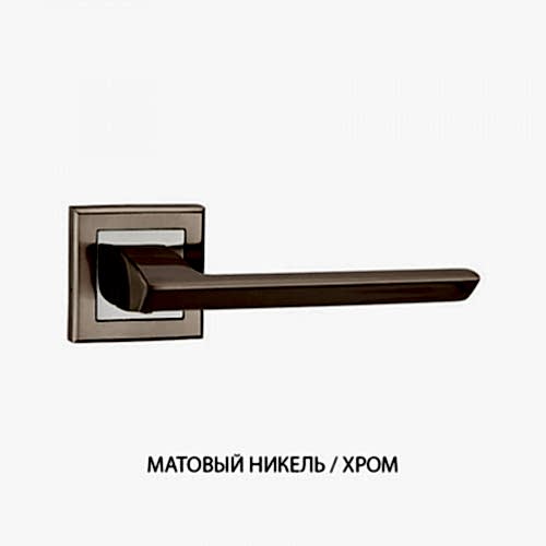 Дверная ручка PUNTO BLADE QL, матовый никель/хром, алюминий